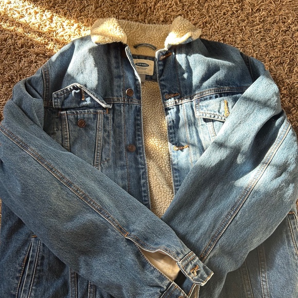 Old navy fur lined jacket - Picture 1 of 2